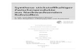 Synthese stickstoffhaltiger Zwischenprodukte aus …tuprints.ulb.tu-darmstadt.de/2636/1/Dissertation_Gökhan... · 2011. 6. 24. · Bio-Ethanol-Produktion verstärken. Mit erwarteten