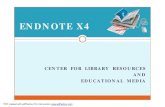 EndNote X4 by CLM [โหมดความเข้ากันได้]clm.wu.ac.th/db_pdf/07-EndNote X4 by CLM.pdf · Introduction : Endnote X4 Šใช ในการจัดการบรรณานุก