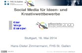 Social Media für Ideen- und Kreativwettbewerbe · 2014. 6. 4. · Crowdsourcing als ein Instrument Offener Innovation . hdz 2014 ... Virales Marketing 4. Monitoring & Statistiken