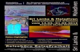 Sri Lanka & Malediven - reisefreiheit.com · Malediven: Für Deutsche besteht für die Einreise Pass- und Visumzwang. Touristenvisa bis zu 30 Tagen werden bei der Einreise in die