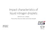Impact characteristics of liquid nitrogen droplets...ሶ / ሶ • ሶ ~𝐴 ß 𝑇 −𝑇 𝛼𝑙 ç • ሶ ~𝐿 ሶ ≈𝐿 0.2( − æ)[1] 𝑄ሶ 𝑄ሶ 𝑎 ~𝐴 𝐿 𝑙