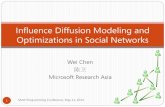 Influence Diffusion Modeling and Optimizations in Social Networks€¦ · How to benefit from information/influence diffusion? ... Example: viral marketing in social networks Viral
