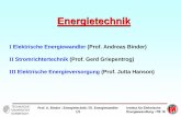 Energietechnik - Technische Universität Darmstadt · Institut für Elektrische Energiewandlung • FB 18 TECHNISCHE UNIVERSITÄT DARMSTADT Prof. A. Binder : Energietechnik / El.