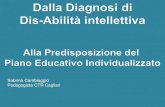 Sabrina Cambiaggio Pedagogista CTR Cagliari€¦ · Sindrome di Williams (ICD-10 Q93.8), Disabilità intellettiva di grado Moderato DSM-5 318.0 (F71) Giovanni: II Superiore . Sabrina