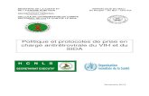 Politique et protocoles de prise en charge antiretrovirale ...preventcrypto.org/wp-content/uploads/2015/10/Mali...Politique et Protocoles de prise en charge antirétrovirale du Vih