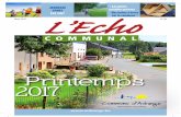 ÉTÉ 2017 L’Echo€¦ · 5 • L’ECHO COMMUNAL - MAI 2017 Fluicity La première manifestation de cette politique est assurément la possibilité pour les habitants de notre Commune