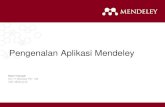 Pengenalan Aplikasi Mendeley - Universitas Brawijaya Presentation - ID.pdf · BibTex, Endnote, RIS atau Zotero . Melengkapi Detail Dokumen Masukkan DOI, PubMed, atau ArXiv ID dan