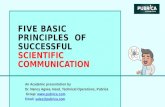 Five basic principles of successful scientific communication – Pubrica