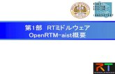 第1部 RTミドルウェア OpenRTM-aist概要€¦ · • RT-Middleware （RTM) –RT要素のインテグレーションのためのミドルウエア • RT-Component （RTC)