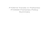 FY2019 Trends in Fisheries FY2020 Fisheries Policy Summary...EU and the United States. As of the end of March 2020, in the fishery processing industry, etc., the number of facilities
