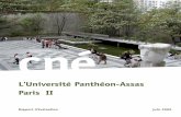 L'Université Panthéon-Assas Paris II · Constat et recommandations I - La notoriété reconnue de l’Université Panthéon-Assas Paris II L’Université P aris II se veut l’unique