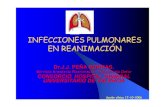 INFECCIONES PULMONARES EN REANIMACIÓN · INFECCIONES PULMONARES EN REANIMACIÓN Dr.J.J. PEÑA BORRAS. Servicio Anestesia Reanimacion Tratamiento Dolor CONSORCIO HOSPITAL GENERAL