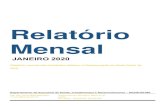 Relatório Mensal - Ministério da Saúde · 2020. 3. 19. · Relatório Mensal JANEIRO 2020 Relatório mensal das atividades relativas à Readequação da Rede Física do SUS Departamento