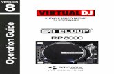 VirtualDJ 8 Reloop RP8000 1 RP8000 - VirtualDJ 8 Operatio… · VirtualDJ 8 – Reloop RP8000 3 INSTALLATION Connections Normally the RP -8000 will be used as a Digital Vinyl System