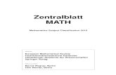 Zentralblatt MATHxb.hznu.edu.cn/xbzk/Upload/docs/msc2010.pdf · Mathematics Subject Classiﬁcation 2010 Zentralblatt MATH Overview 00 General 01 History and biography 03 Mathematical