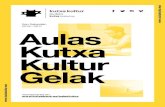 San Sebastián 2016—2017 Aulas Kutxa Kultur Gelak · 2016. 8. 5. · Meditación 125 150 +18 39 11:45- 13:15 J 13/10 25/05 Kutxa Kultur - Tabakalera 152 Mindfulnes para una salud