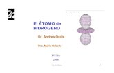 El ÁTOMO de HIDRÓGENO - materias.fi.uba.armaterias.fi.uba.ar/6205/Material/Apuntes/Atomo de hidrogeno.pdf · POSTULADOS de BOHR 3. Las leyes de la mecánica clásica permiten explicar