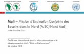 Mali Mission d’Evaluation Conjointe des Besoins dans le ... présentation Paris_DEFINITIF… · 5.2 Le diagnostic de la composante 1 Sécurité : un préalable indispensable pour