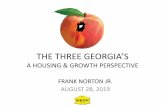 THE THREE GEORGIA’S · MOBILE HOMES SURPLANT TRADITIONAL HOUSING • 394,938 Mobile/Manufactured homes: 12.0% of total houses. • Over one million Georgians live in manufactured