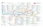 Plan de transport et carte touristique de Moscou (Russie)...Ploschad Revolyutsii ABMaMOTOPHaq Aviamotornaya nnou-1aAb VIJ1bL,1qa Ploschad llyicha Proletarskaya nponeTapcKaq Smolenskaya