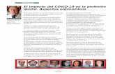 El impacto del COVID-19 en la profesión dental. Aspectos ... · utilizando bolsas de basura. Nos han dado explicaciones para la fabricación de mascarillas caseras y tantos inventos