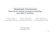 Dominant Currencies - Princeton Universityitskhoki/papers/DominantCurrencies_slides.pdf · The Dollar Hegemon summary piece by Gourinchas (2019) 1 Global trade is invoiced in dollars