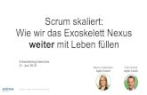 Scrum skaliert: Wie wir das Exoskelett Nexus · 2018. 6. 25. · Scrum skaliert: Wie wir das Exoskelett Nexus weiter mit Leben füllen Marion Gakstatter Agile Coach Felix Schad Agile