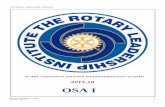 OSA I · The Rotary Leadership Institute RLI Osa I – MINÄ ROTARINA SISÄLLYSLUETTELO Rotary Leadership Institute (RLI)on rotarypiirien yhteinen johtajuuden ja rotar ytoiminnan