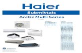 Submittals - Haier Appliances Multi... · Arctic Multi Series Submittal Rev. May 2020 20000 BTU/HR INVERTER DRIVEN MULTI-ZONE HEAT PUMP SYSTEM 2U20EH2VHA Heating Capacity Data - Non