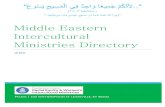 New Middle Eastern Intercultural Ministries Directory · 2020. 6. 25. · Pastor: Sameh Shaker Address: 367n 94th St Brooklyn, NY 11220 Office phone: 917-373-9521 Cell phone: 917-373-9521