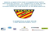 REGLAMENTO DE COMPETICIÓN III SELECTIVA L ... III selectiva 2017.pdfINTRODUCCIÓN La III Selectiva de este Campeonato de Cataluña individual de Pesca Submarina se celebrará en L’