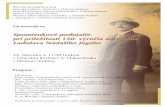 Spomienkové podujatie pri príležitosti 150. výročia ... · · Prezentácia striebornej zberateľskej mince k 150. výročiu narodenia L. N. Jégého · Kultúrny program účinkujú