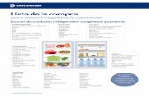 Lista de la compra - Diet Doctor · 2020. 8. 5. · Lista de la compra para la restricción terapéutica de carbohidratos Sección de productos refrigerados, congelados y verduras