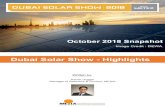 Dubai Solar Show - Highlights€¦ · Middle East Solar Industry Association Empowering Solar across the Middle East Dubai Solar Show MAJOR ANNOUNCEMENTS 1. ENOC group announced the