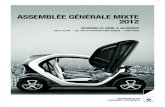 ASSEMBLÉE GÉNÉRALE MIXTE 2012 - Renault · 2014. 7. 3. · assemblÉe gÉnÉrale mixte / 27 avril 2012 / renault 3 rapports du conseil d’administration rapports des commissaires