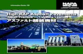 New High RAP Asphalt Pavements · 2015. 6. 24. · asphalt pavements (drainage pavements), water-retaining pavement structures, and heat-insulating pavements. The average RAP content