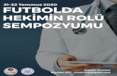 Değerli Bilim İnsanları, - 22 Temmuz 2020 tarihinde online · 2020. 7. 16. · Değerli Bilim İnsanları, Acil Tıp Uzmanları Derneği ve Türkiye Spor Hekimleri Derneği olarak