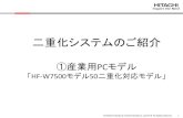 二重化システムのご紹介 - info.hitachi-ics.co.jp · 復旧完了. 片系故障等が発生した場合、故障系のハードを交換してケーブルを繋ぎ電源を.