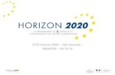 GTN Horizon 2020 « Défi sécurité » MENESR 05/10/18 · Workshop yesterday •Second workshop ... The situation today. 32 ... •A flexible structure easily adaptable in a fast-pace