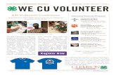 -H Volunteers’ Newsletter September 2018 WE CU VOLUNTEER · -H Volunteers’ Newsletter September 2018 Volume 4:1 2 8th Annual Volunteer Leaders Symposium We had a great time at