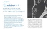 Probiotici - Utifar · Probiotici Adesione, colonizzazione e competizione con agenti patogeni Il consumo di integratori a base di probiotici ha avuto, negli ultimi anni, un notevole