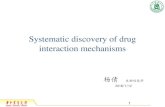 Systematic discovery of drug interaction mechanismsibi.hzau.edu.cn/sysbio/stuPDF/2015-7.pdfdrug interactions in predictable ways. Materials • Escherichia coli strains with kanamycin