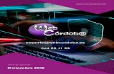 Diciembre 2019 - ManageWP · Informe mantenimiento web - Web Cordoba  Mantenimiento realizado por Web Córdoba Gracias por confiar en nosotros para el mantenimiento de ...