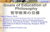 哲学教育の目標philosophy-japan.org/download/658/file.pdfPhilosophy teaching should be maintained or expanded where it exists, introduced where it does not yet exist, and designated