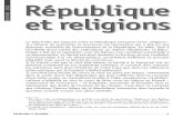 HISTOIRE - ECJS République République et religions · HISTOIRE - ECJS Ce DVD traite des rapports entre la République française et les religions1. Il s’efforce de présenter