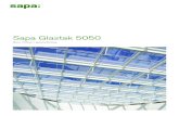 Sapa Glastak 5050 - Svensk Byggtjänst · 2017. 12. 5. · Sapa Glastak 5050 möjliggör strängt taget vilken form som helst på taket (pulpet-, sadel- eller fri-bärande tak). Statiskt