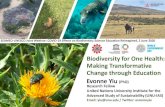 Biodiversity for One Health: Making Transformative Change ... · Making Transformative Change through Education. Biological Diversity 2 “the variability among living organisms from