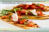 New HILTON GARDEN INN KALISPELL CATERING MENUS · 2016. 2. 10. · HILTON GARDEN INN KALISPELL Dear Valued Guest, Special occasions, big or small meetings, celebrations—at Hilton