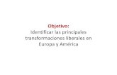 Identificar las principales transformaciones liberales en Europa y … · 2020. 3. 19. · Identificar las principales transformaciones liberales en Europa y América. OLEADAS REVOLUCIONARIAS