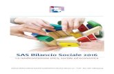 SAS Bilancio Sociale 2016 - forumtools.bizSAS Bilancio Sociale 2016 2016 SPAZIO APERTO SERVIZI SOCIETÀ COOPERATIVA SOCIALE ONLUS | C.F. - P.IVA - REG. IMP. 1086099015 Pag. 10 NOTA